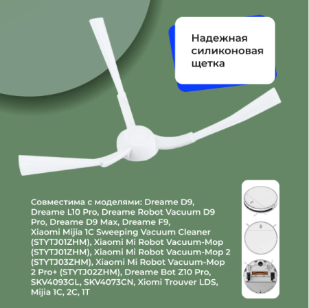 Боковые щетки для робота-пылесоса Xiaomi Trouver LDS (RLS3), 2 штуки